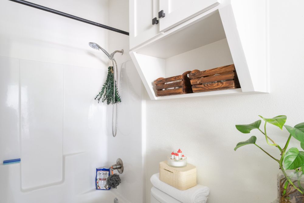 Bright student dining space interior