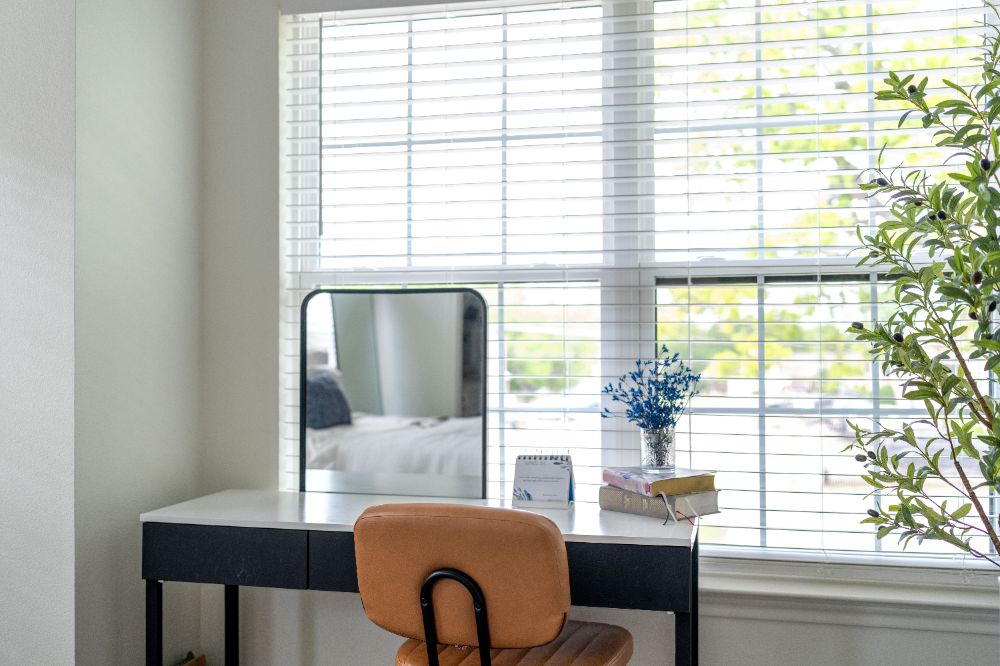 Modern bathroom with stylish vanity