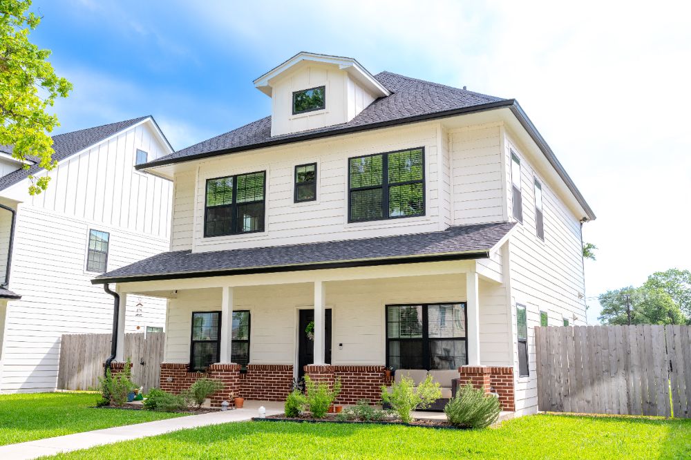 Bright kitchen interior with storage